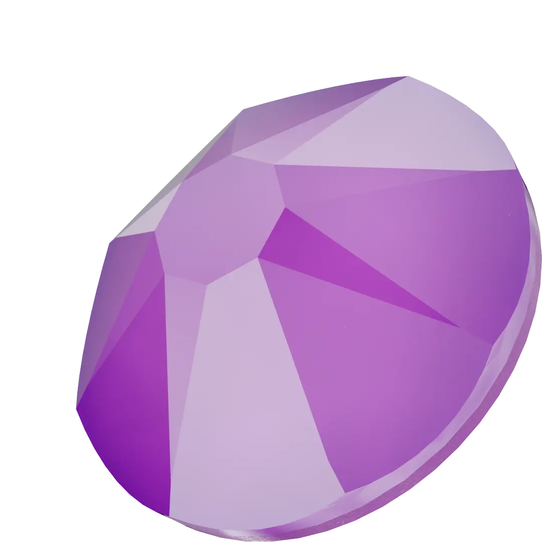 Swarovski Hotfix Flat Back Crystals (2000, 2038 & 2078) Crystal Electric Violet - Bluestreak Crystals