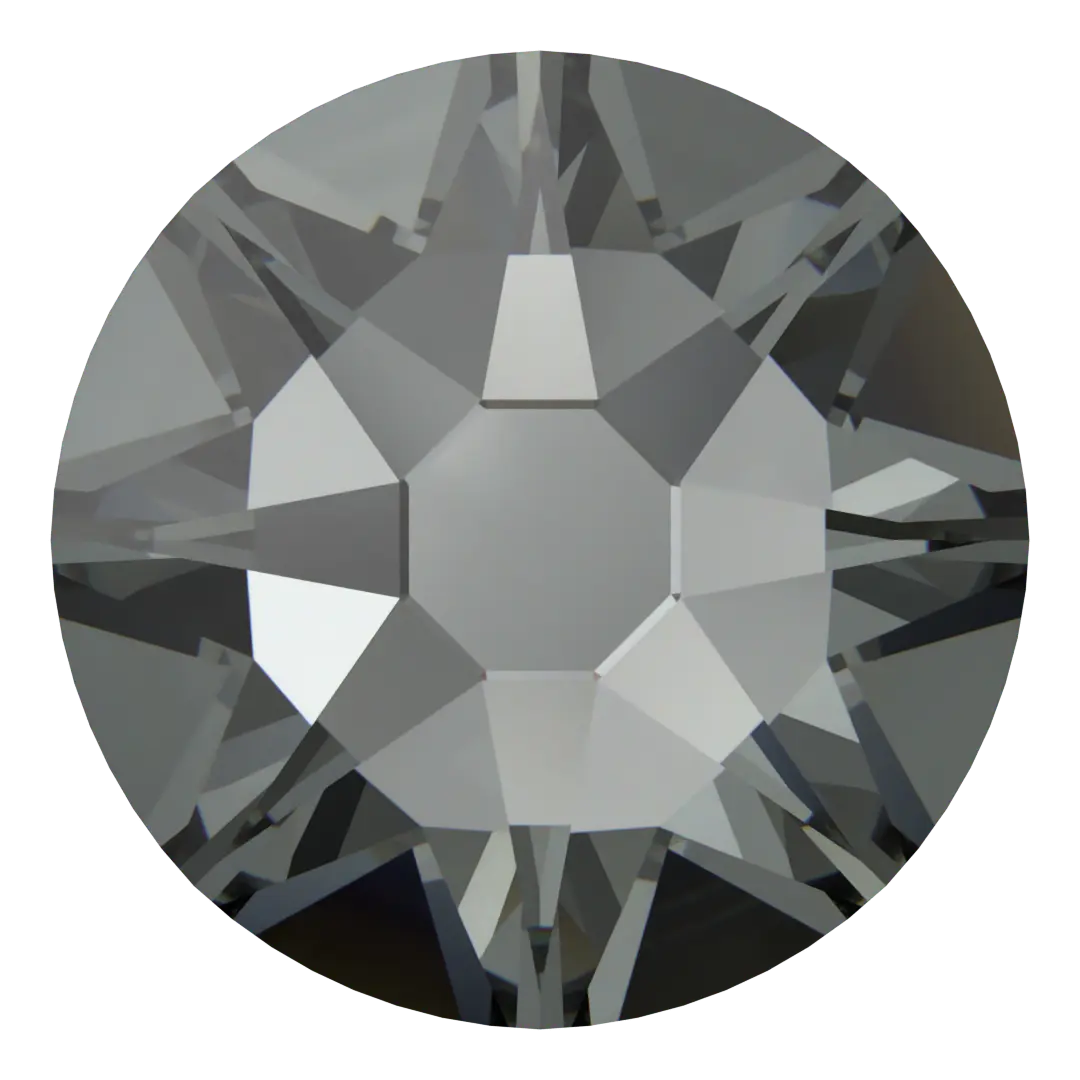 Swarovski Hotfix Flat Back Crystals (2000, 2038 & 2078) Crystal Silver Night - Bluestreak Crystals