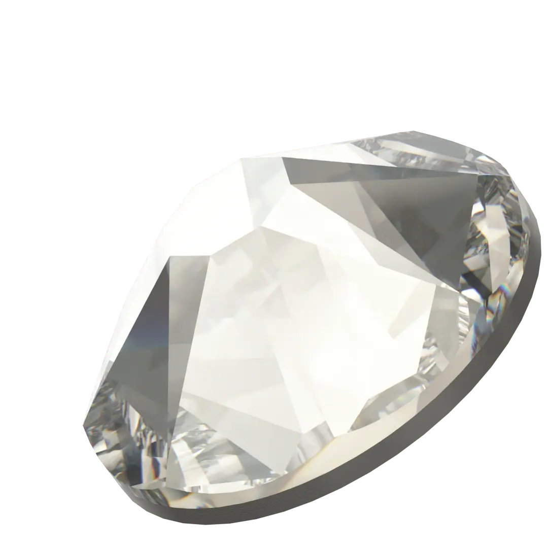 Swarovski Hotfix Flat Back Crystals (2000, 2038 & 2078) Crystal Silver Shade - Bluestreak Crystals