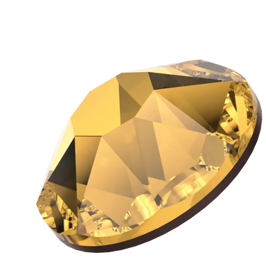 Swarovski Hotfix Flat Back Crystals (2000, 2038 & 2078) Golden Topaz - Bluestreak Crystals