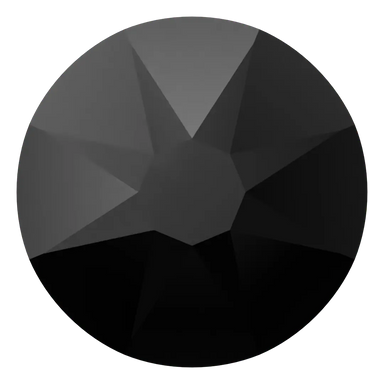 Swarovski Hotfix Flat Back Crystals (2000, 2038 & 2078) Jet Transparent - Bluestreak Crystals