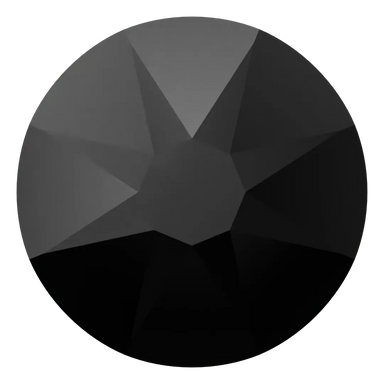 Swarovski Hotfix Flat Back Crystals (2000, 2038 & 2078) Jet - Bluestreak Crystals