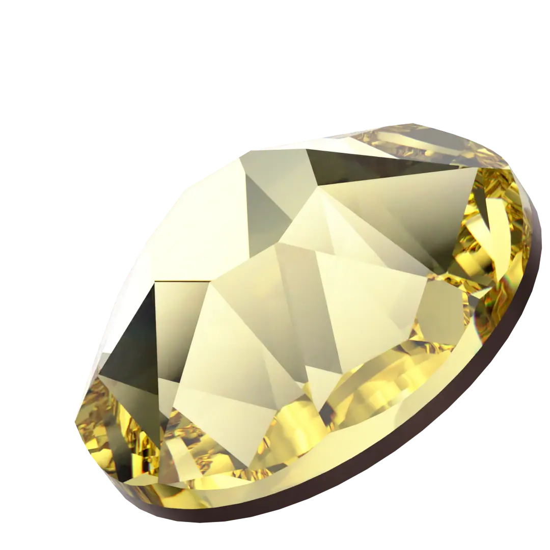 Swarovski Hotfix Flat Back Crystals (2000, 2038 & 2078) Jonquil - Bluestreak Crystals