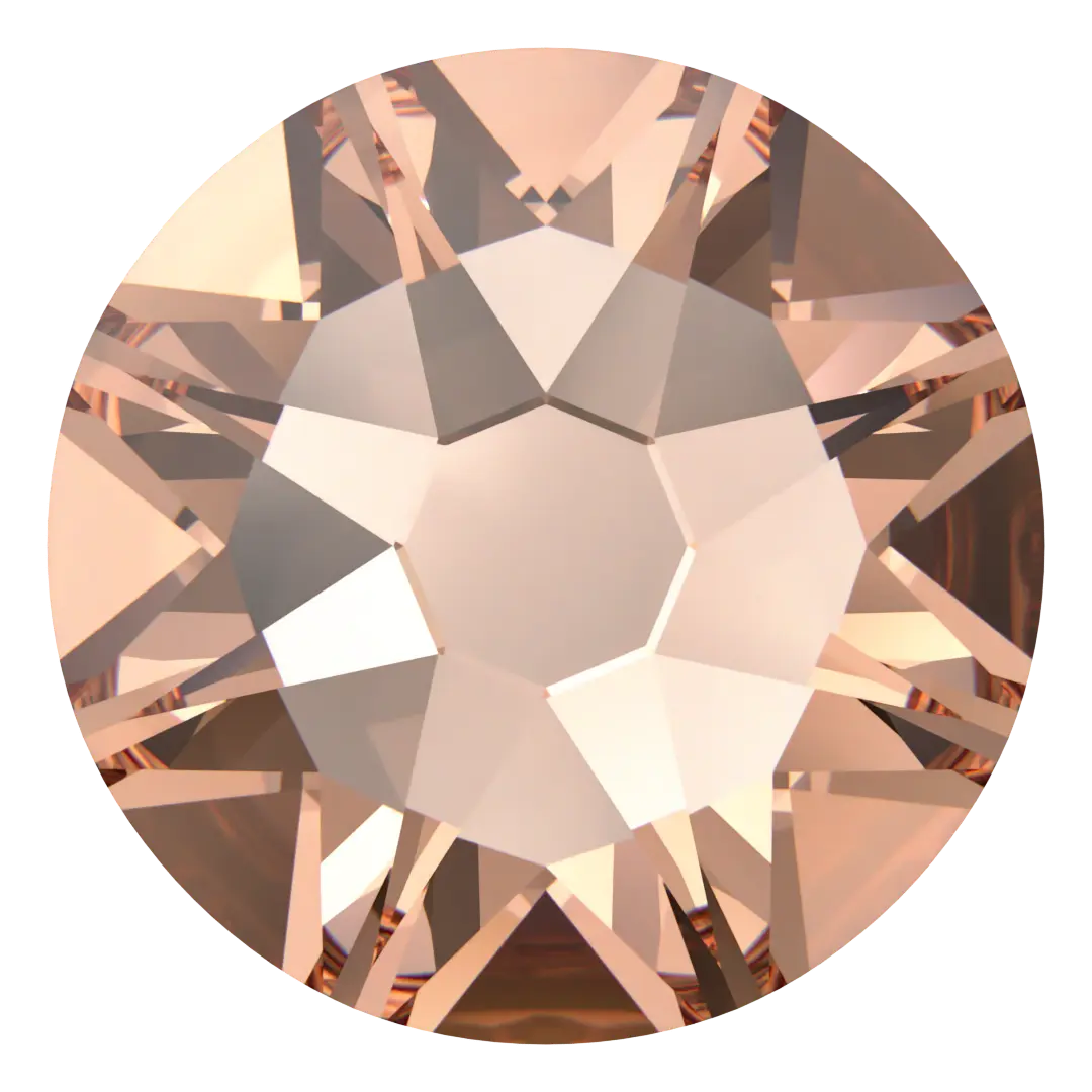 Swarovski Hotfix Flat Back Crystals (2000, 2038 & 2078) Light Peach - Bluestreak Crystals
