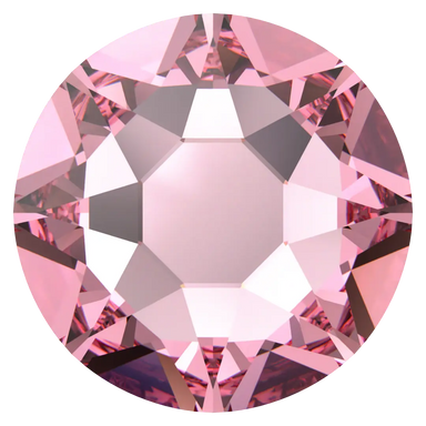 Swarovski Hotfix Flat Back Crystals (2000, 2038 & 2078) Light Rose - Bluestreak Crystals