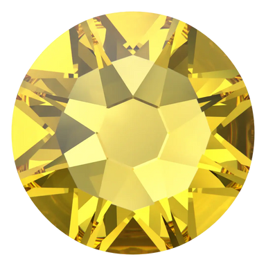 Swarovski Hotfix Flat Back Crystals (2000, 2038 & 2078) Light Topaz - Bluestreak Crystals