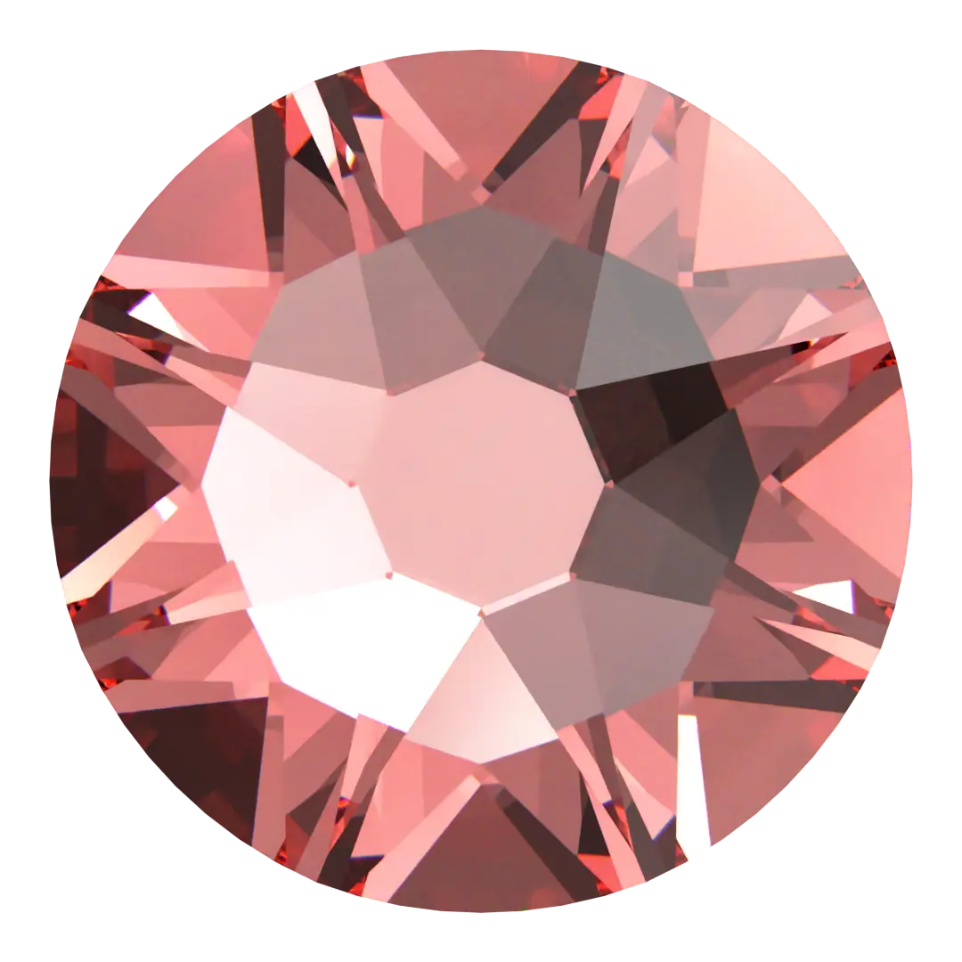Swarovski Hotfix Flat Back Crystals (2000, 2038 & 2078) Rose Peach - Bluestreak Crystals