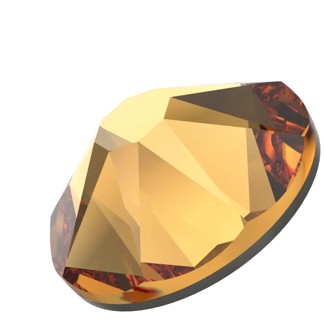 Swarovski Hotfix Flat Back Crystals (2000, 2038 & 2078) Topaz - Bluestreak Crystals