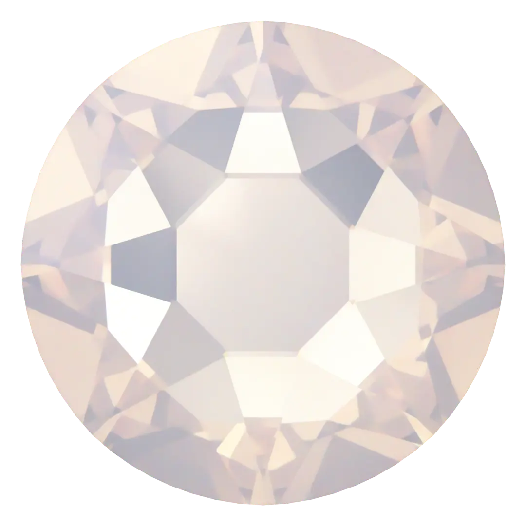 Swarovski Hotfix Flat Back Crystals (2000, 2038 & 2078) White Opal - Bluestreak Crystals