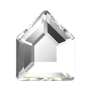 Swarovski Hotfix Flat Back Crystals Concise Pentagon (2775) Crystal - Bluestreak Crystals