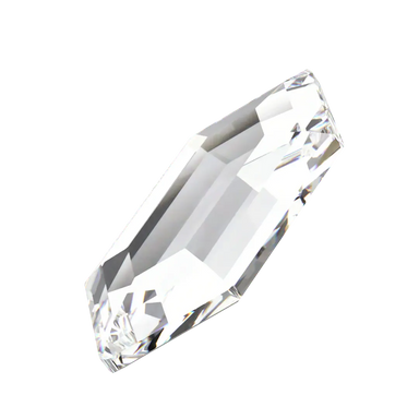 Swarovski Hotfix Flat Back Crystals Elongated Hexagon (2776) Crystal - Bluestreak Crystals