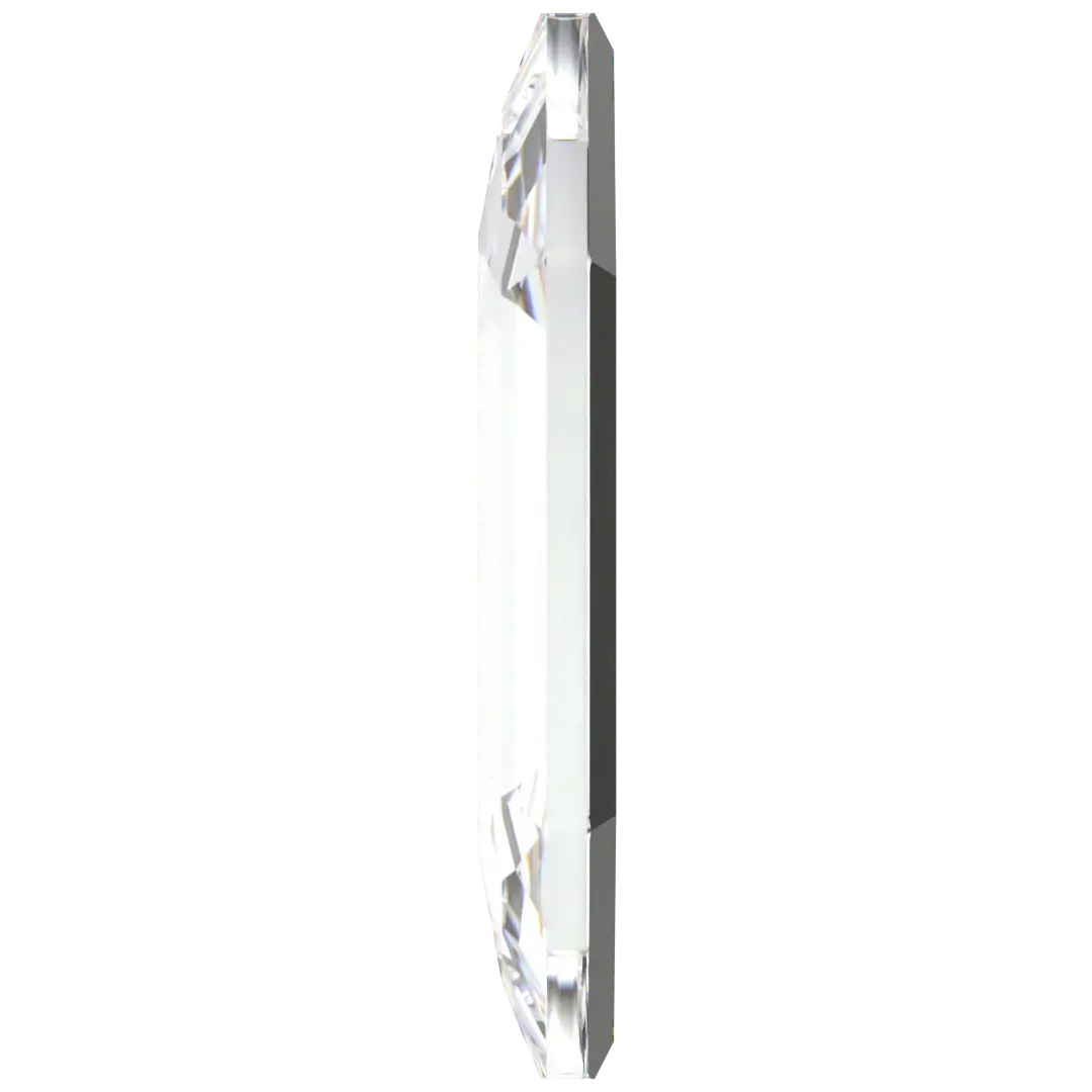 Swarovski Hotfix Flat Back Crystals Elongated Hexagon (2776) Crystal - Bluestreak Crystals