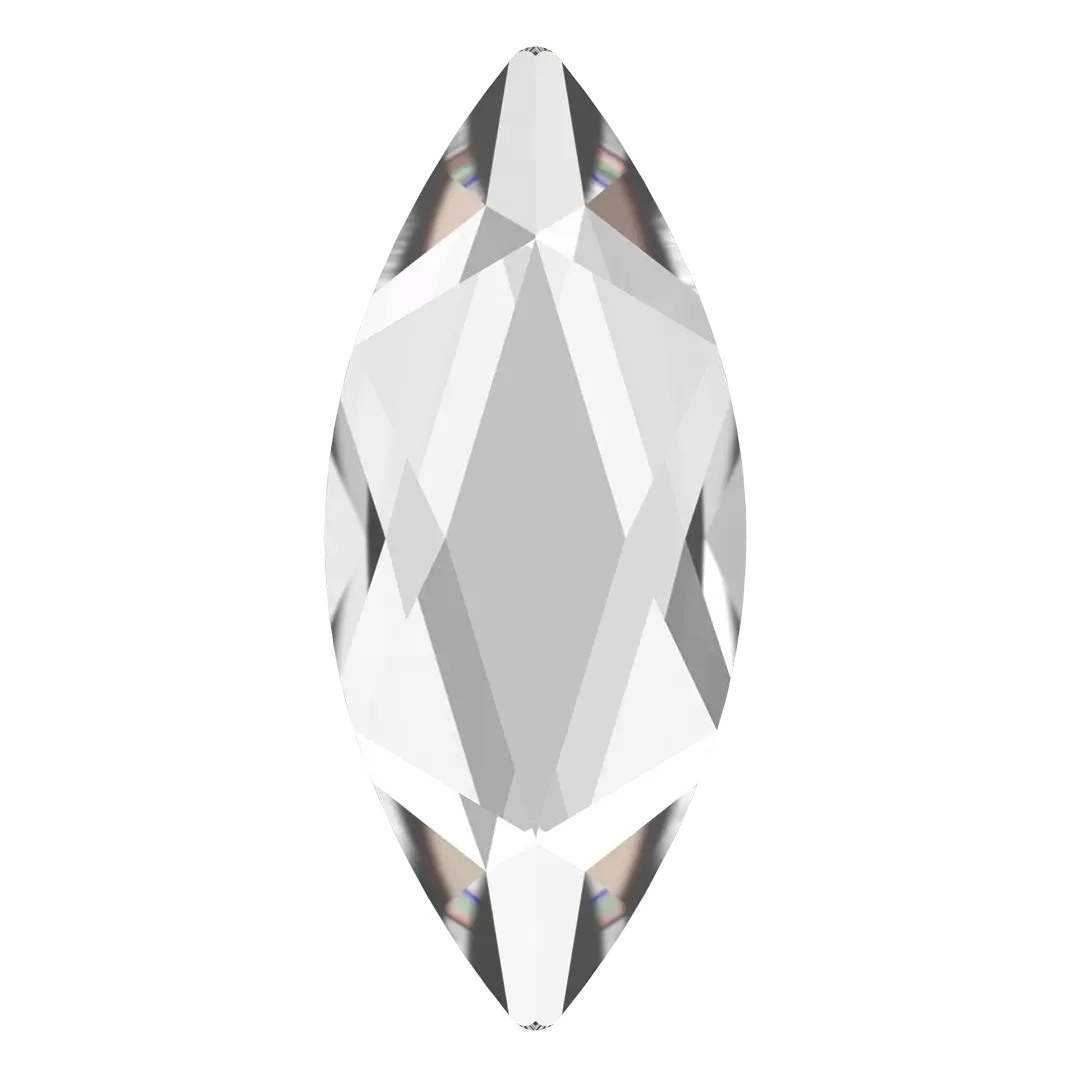 Swarovski Hotfix Flat Back Crystals Marquise (2201) Crystal - Bluestreak Crystals