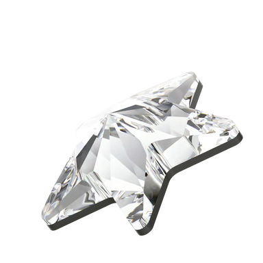 Swarovski Hotfix Flat Back Crystals Rivoli Star (2816) Crystal - Bluestreak Crystals