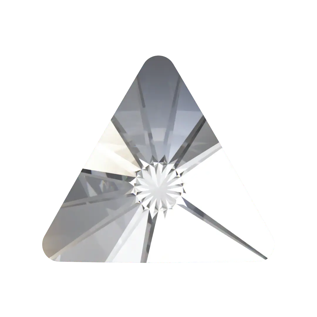 Swarovski Hotfix Flat Back Crystals Rivoli Triangle (2716) Crystal - Bluestreak Crystals
