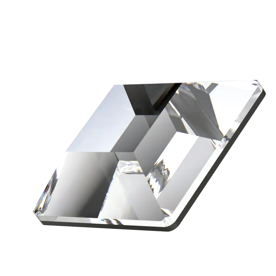 Swarovski Hotfix Flat Back Crystals Square (2400) Crystal - Bluestreak Crystals