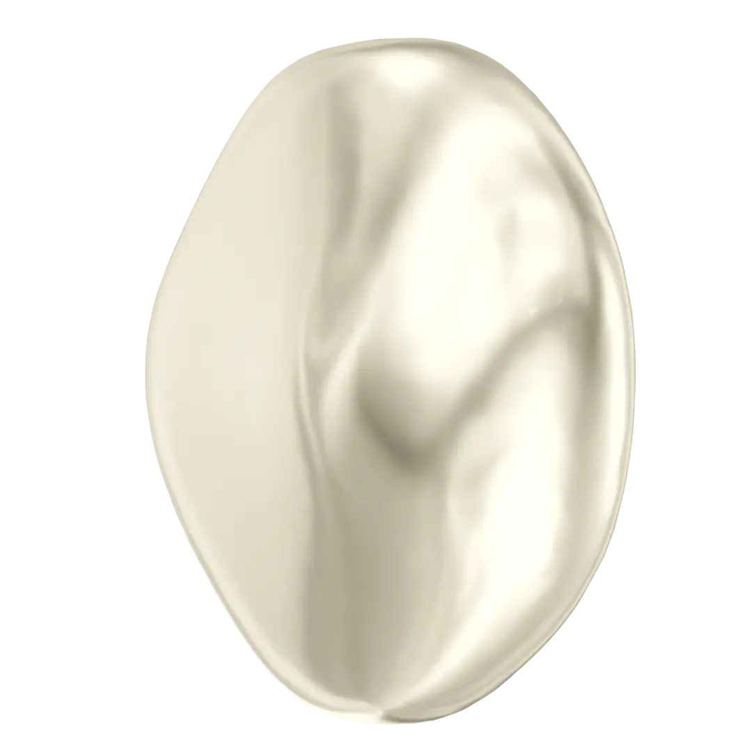 Swarovski Pearls Baroque Coin (5842) Crystal Cream - Bluestreak Crystals