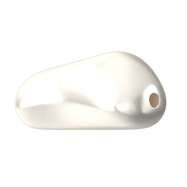 Serinity Pearls Baroque Elongated (5844) Crystal White - Bluestreak Crystals