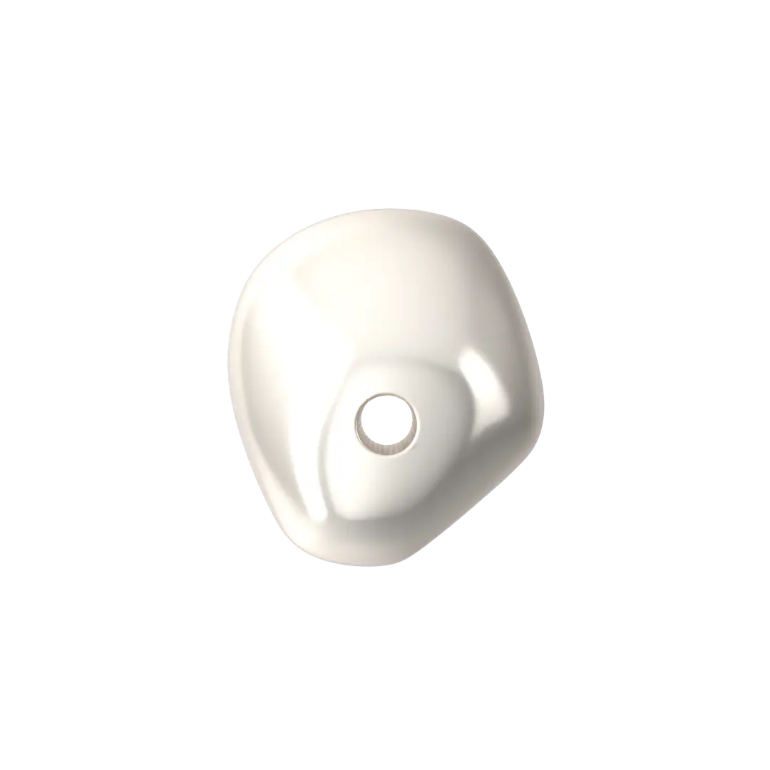 Serinity Pearls Baroque Elongated (5844) Crystal White - Bluestreak Crystals