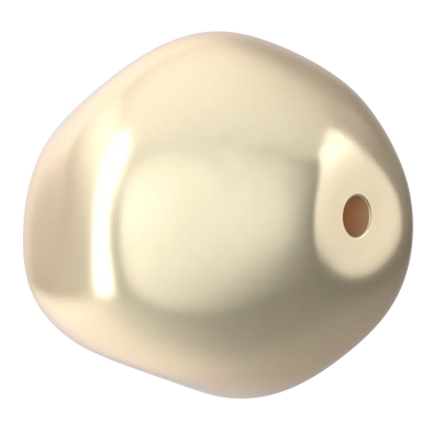 Swarovski Pearls Baroque Round (5841) Crystal Cream - Bluestreak Crystals