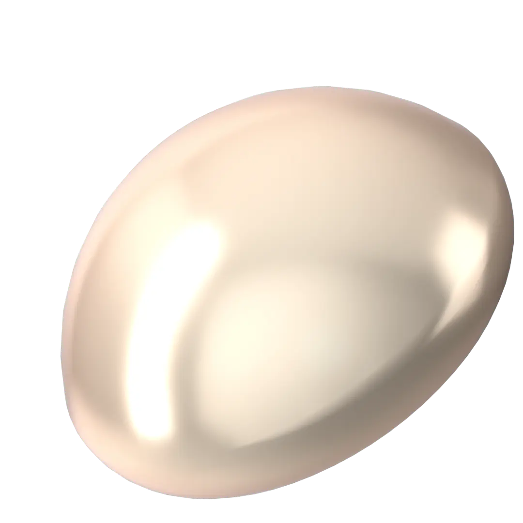 Swarovski Pearls Cabochon (5817) Crystal Creamrose - Bluestreak Crystals