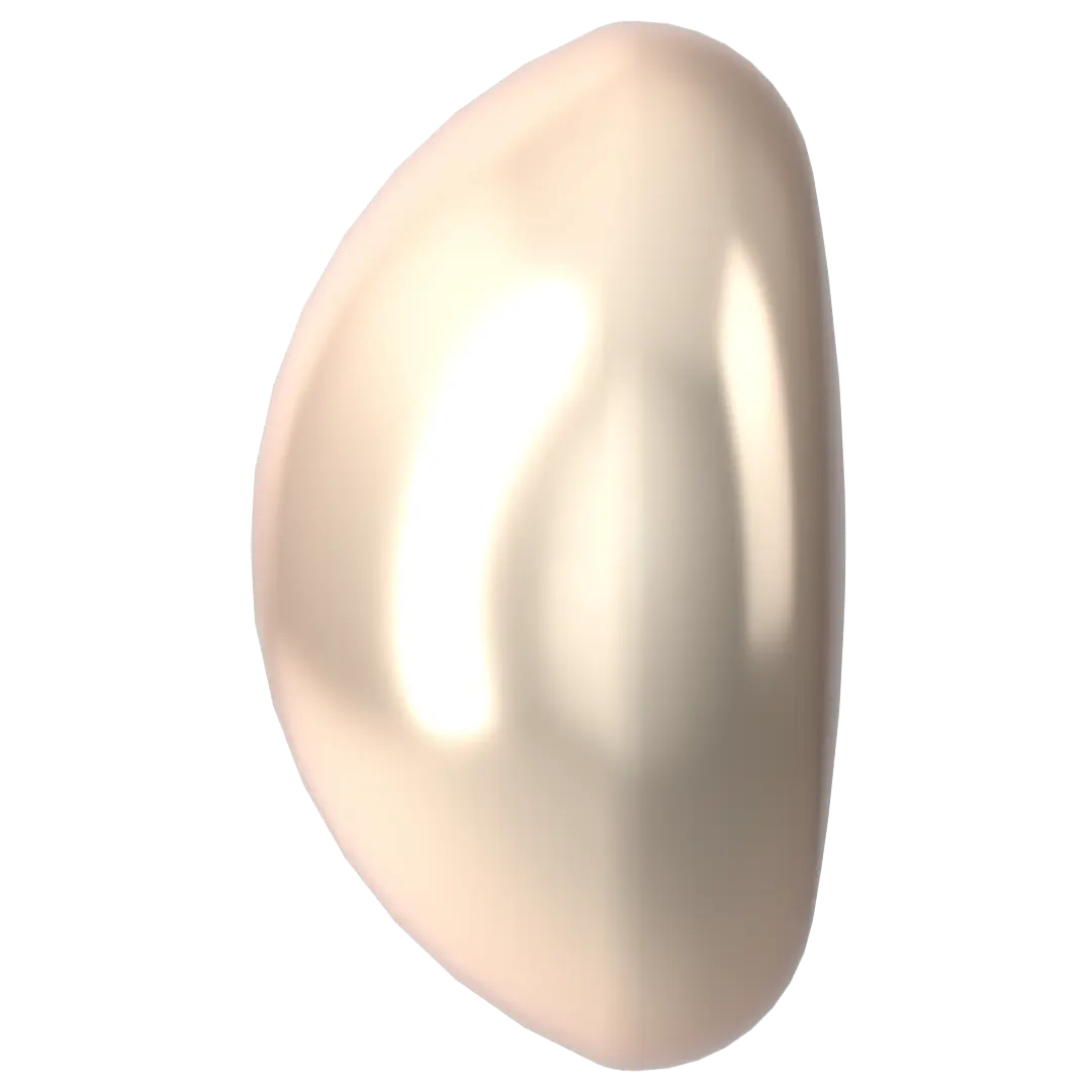 Swarovski Pearls Cabochon (5817) Crystal Creamrose - Bluestreak Crystals