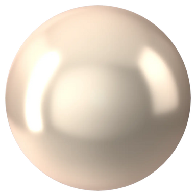 Swarovski Pearls Cabochon (5817) Crystal Creamrose - Bluestreak Crystals