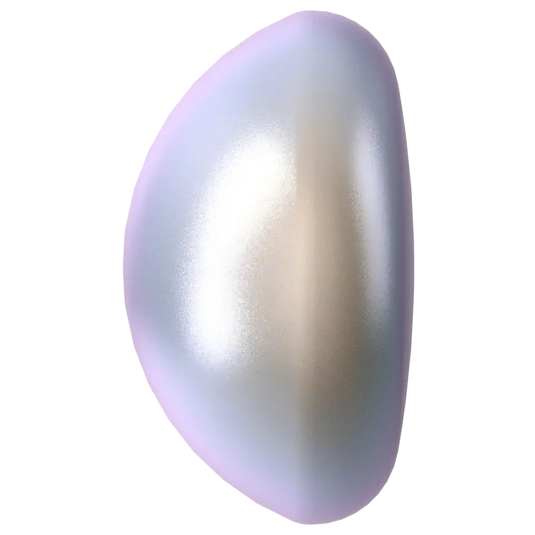 Swarovski Pearls Cabochon (5817) Crystal Iridescent Dreamy Blue - Bluestreak Crystals