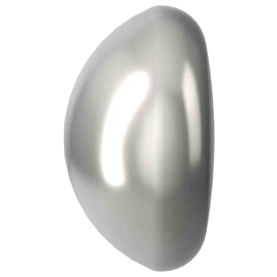 Swarovski Pearls Cabochon (5817) Crystal Light Grey - Bluestreak Crystals