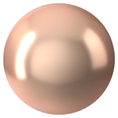 Swarovski Pearls Cabochon (5817) Crystal Rose Gold - Bluestreak Crystals