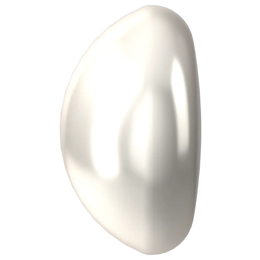 Swarovski Pearls Cabochon (5817) Crystal White - Bluestreak Crystals