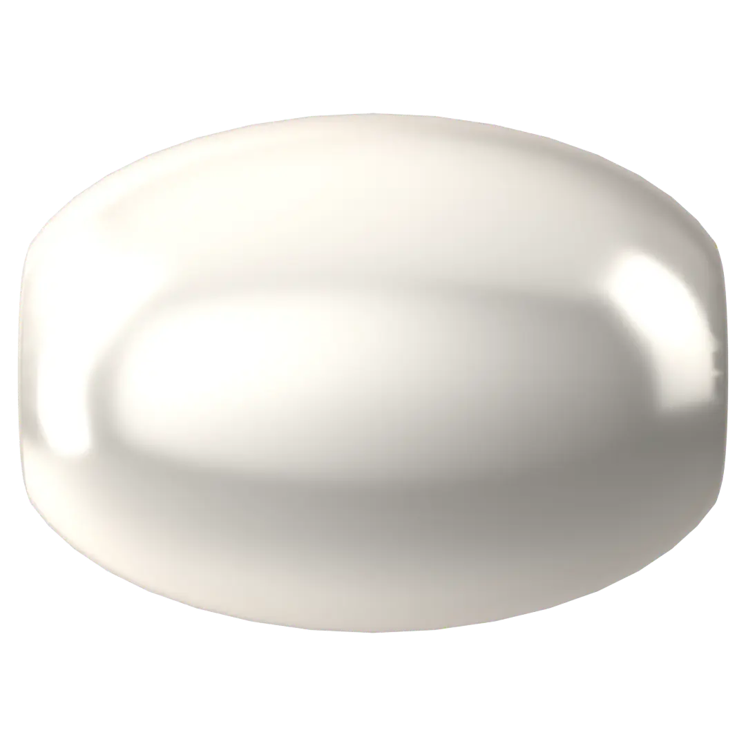 Swarovski Pearls Rice (5824) Crystal White - Bluestreak Crystals