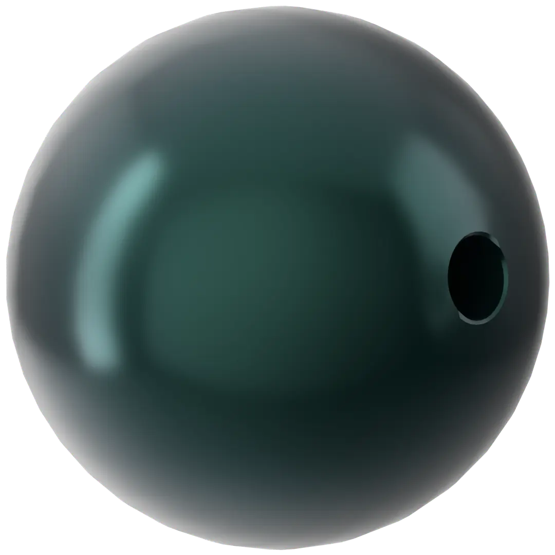 Swarovski Pearls Round (5810) Crystal Black - Bluestreak Crystals