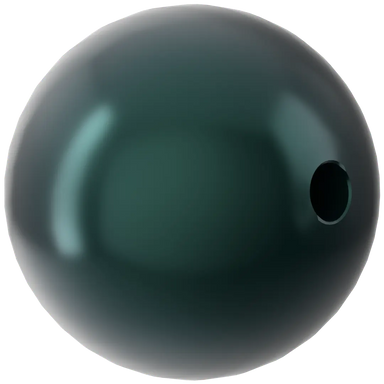 Swarovski Pearls Round (5810) Crystal Black - Bluestreak Crystals