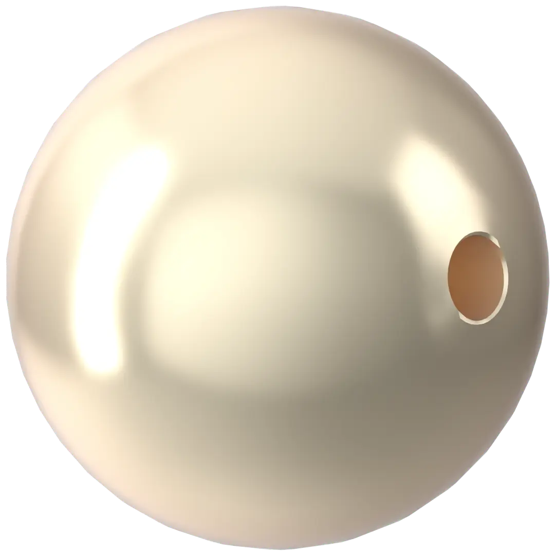 Swarovski Pearls Round (5810) Crystal Creamrose Light - Bluestreak Crystals