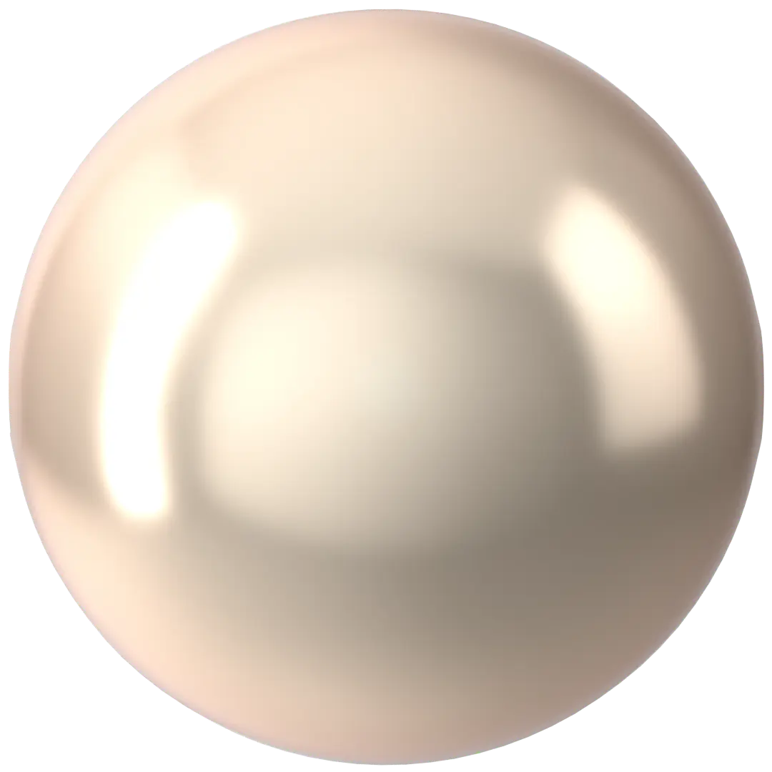 Swarovski Pearls Round (5810) Crystal Creamrose - Bluestreak Crystals