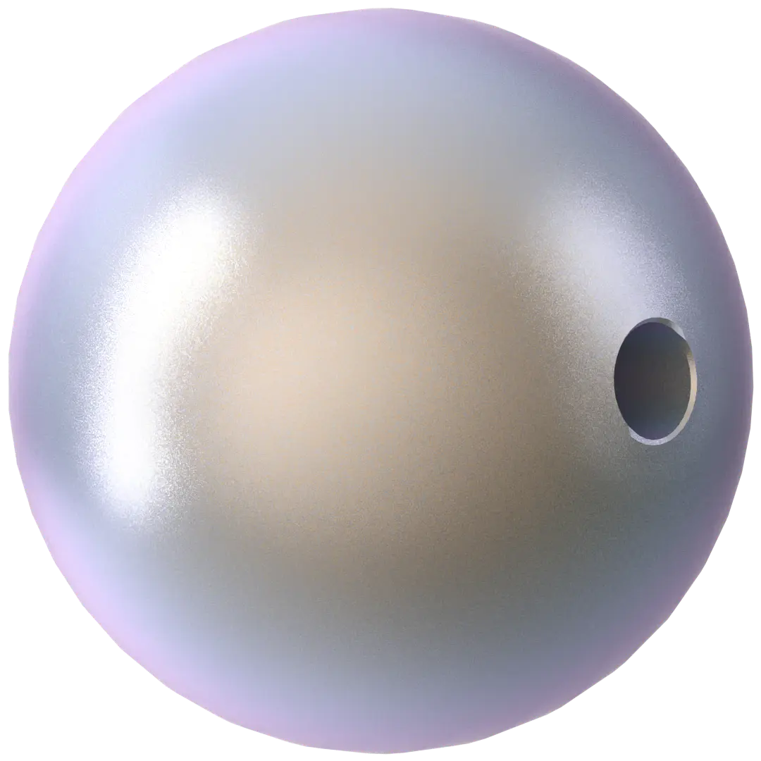 Swarovski Pearls Round (5810) Crystal Iridescent Dreamy Blue - Bluestreak Crystals