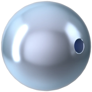 Swarovski Pearls Round (5810) Crystal Light Blue - Bluestreak Crystals