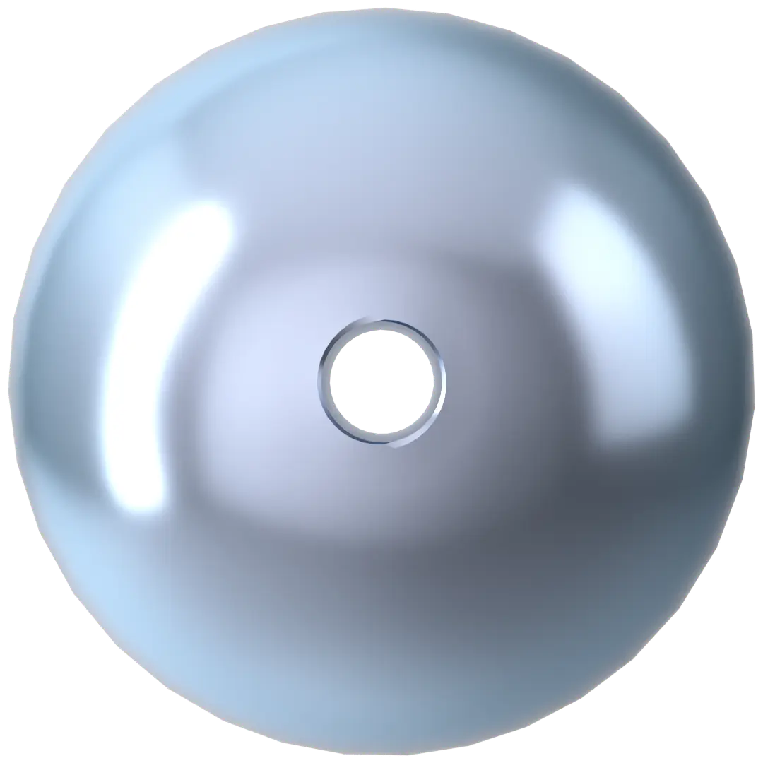 Swarovski Pearls Round (5810) Crystal Light Blue - Bluestreak Crystals