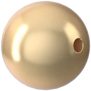Swarovski Pearls Round (5810) Crystal Light Gold - Bluestreak Crystals