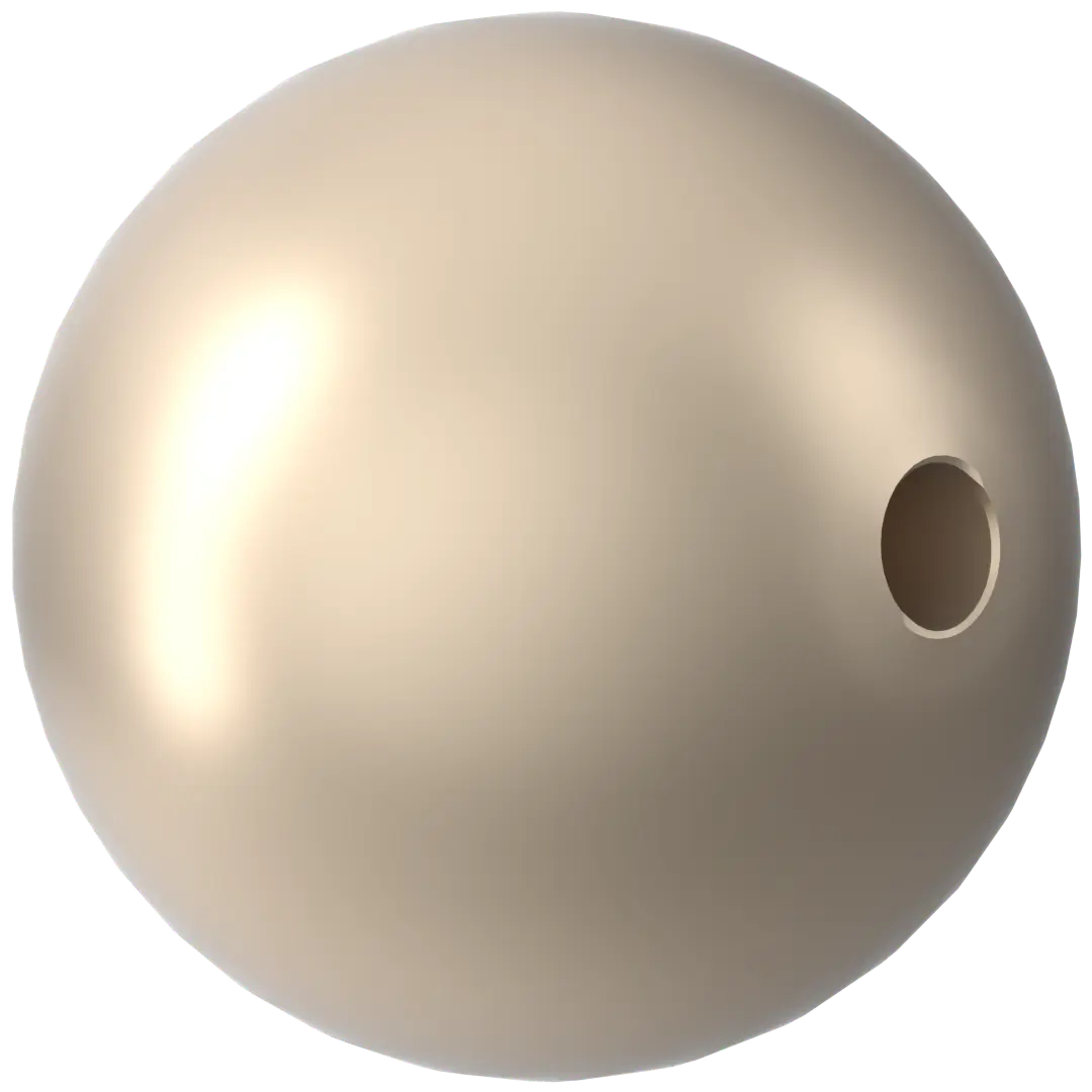 Swarovski Pearls Round (5810) Crystal Platinum - Bluestreak Crystals