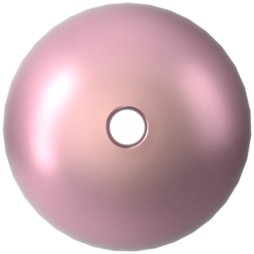 Swarovski Pearls Round (5810) Crystal Powder Rose - Bluestreak Crystals