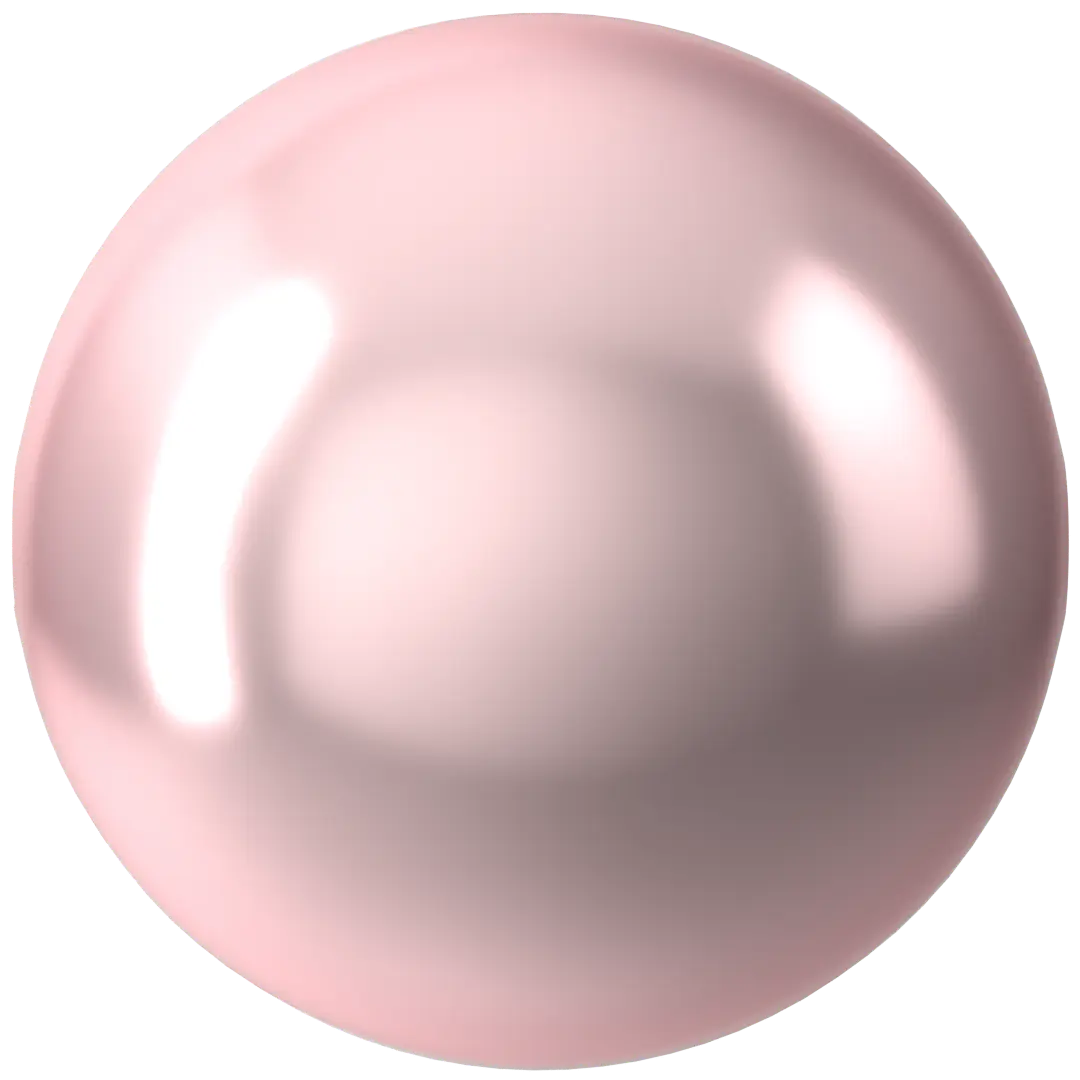 Swarovski Pearls Round (5810) Crystal Rosaline - Bluestreak Crystals