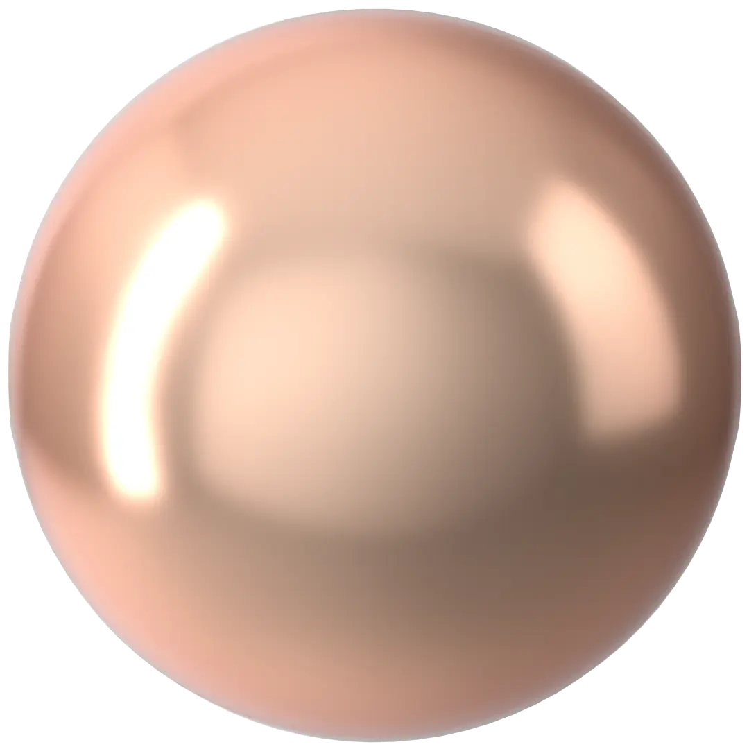 Swarovski Pearls Round (5810) Crystal Rose Gold - Bluestreak Crystals