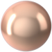 Swarovski Pearls Round (5810) Crystal Rose Gold - Bluestreak Crystals
