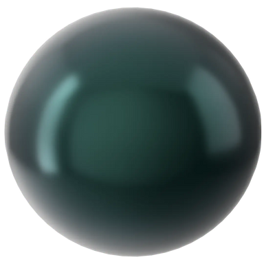 Swarovski Pearls Round Half Drilled (5818) Crystal Black - Bluestreak Crystals