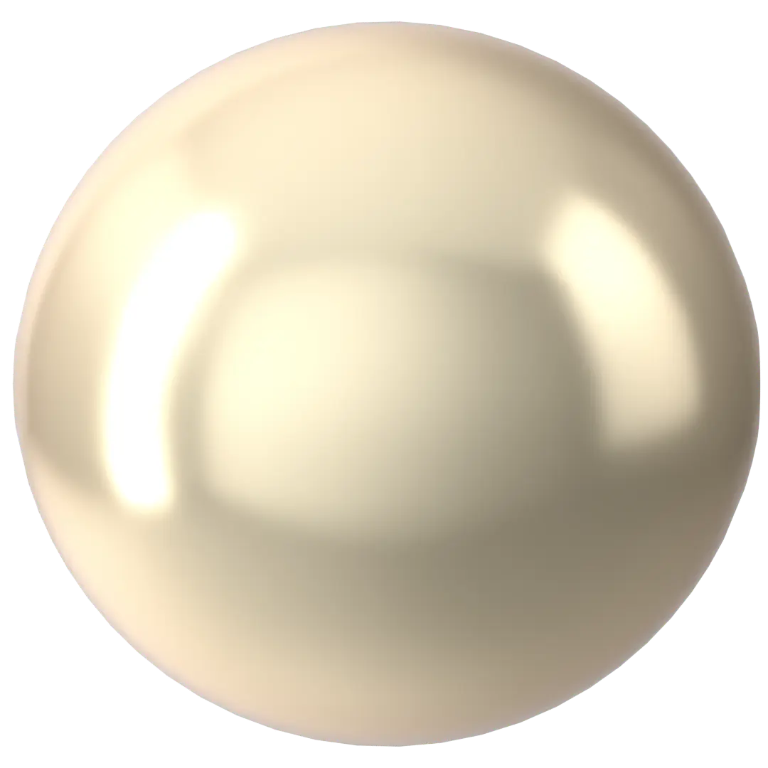 Swarovski Pearls Round Half Drilled (5818) Crystal Cream - Bluestreak Crystals