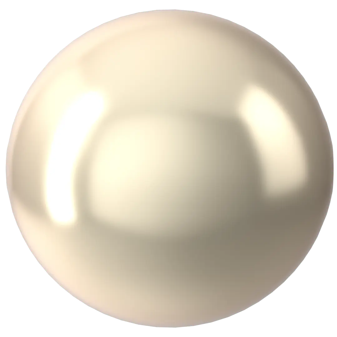 Swarovski Pearls Round Half Drilled (5818) Crystal Creamrose Light - Bluestreak Crystals