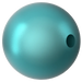 Serinity Pearls Round Half Drilled (5818) Crystal Iridescent Dark Turquoise - Bluestreak Crystals