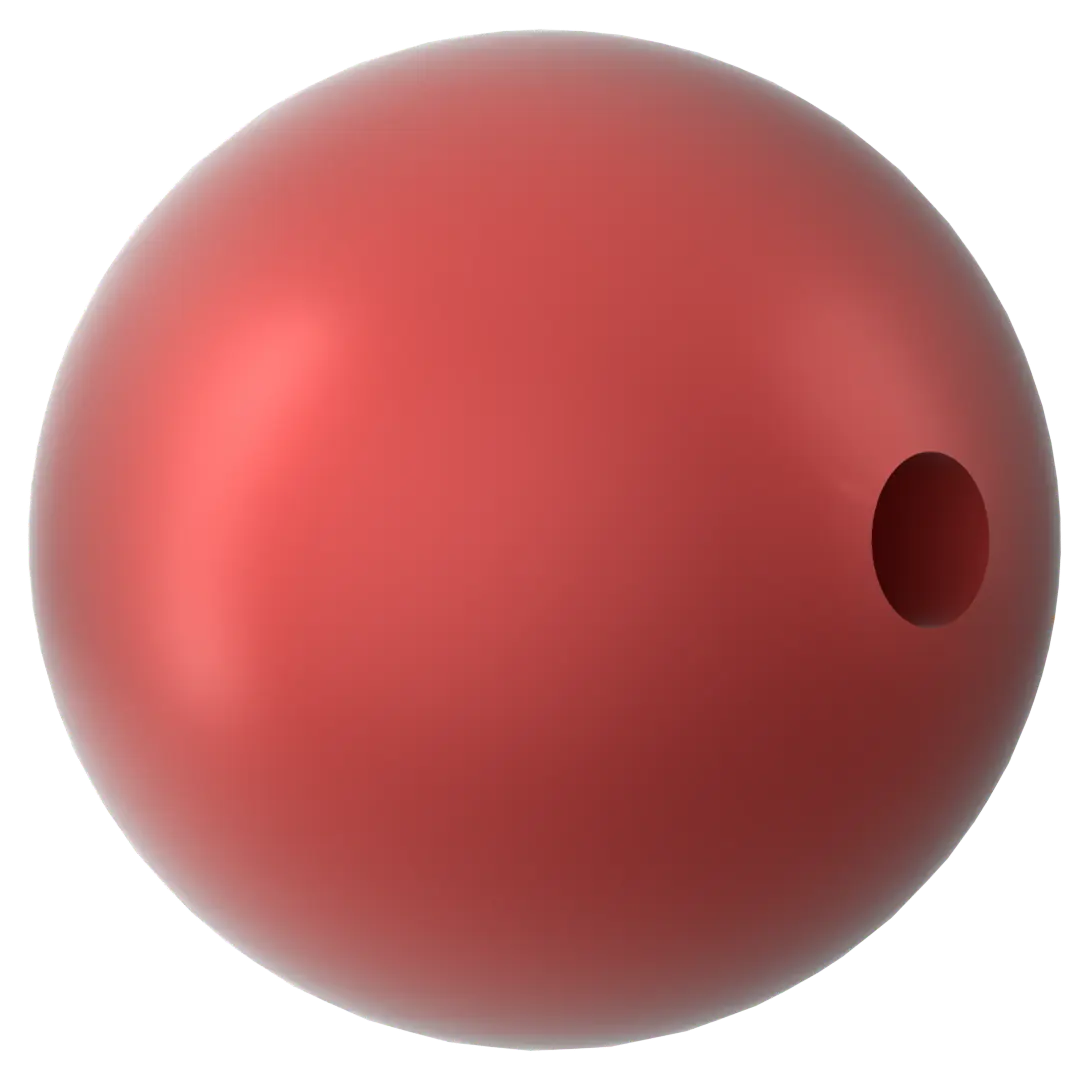 Swarovski Pearls Round Half Drilled (5818) Crystal Iridescent Rouge - Bluestreak Crystals